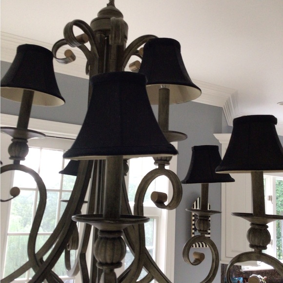 Lamp shades set of  3 black  NEW IN WRAPPING. All brand new never used - Picture 2 of 8